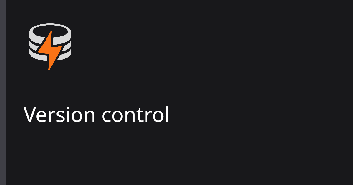 Version control | LiveStore (0.3.1)